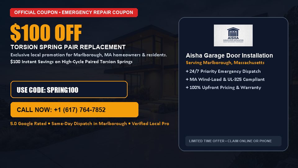 Aisha Garage Door Installation $100 OFF Dual Torsion Spring Replacement