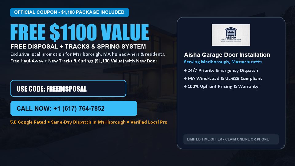 Aisha Garage Door Installation FREE Haul-Away & Heavy-Duty Tracks with New Door
